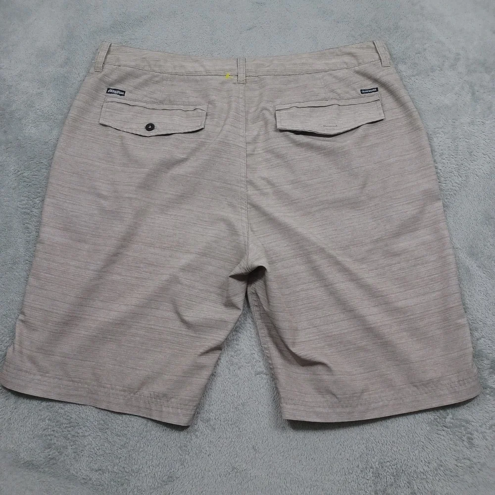 Quiksilver Shorts Mens 38‎ Brown Amphibians Pockets Casual Stretch